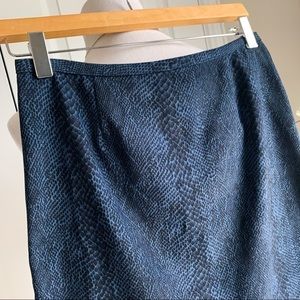 Vintage Jalate Snake Print Pencil Skirt